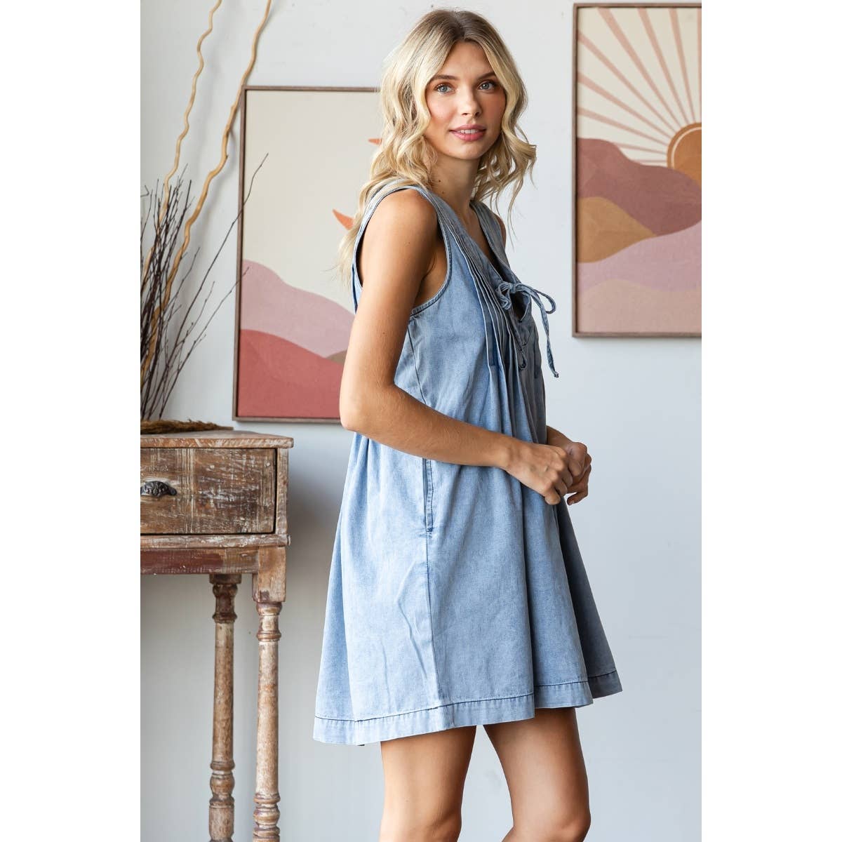 Sweet Darlin Boho Denim Dress