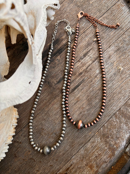Western Pearl Niblet Choker Necklace