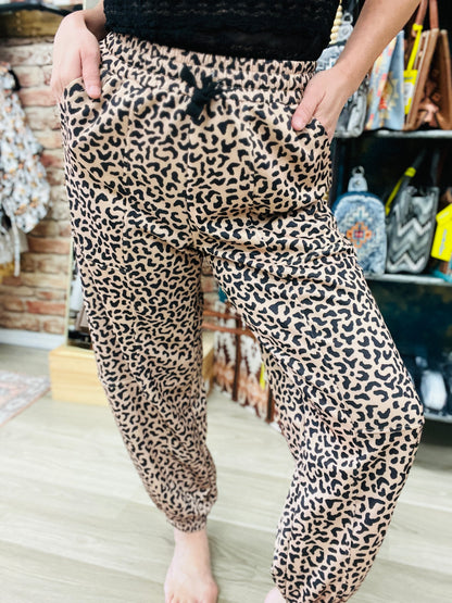 Coco Cheetah Jogger Pants