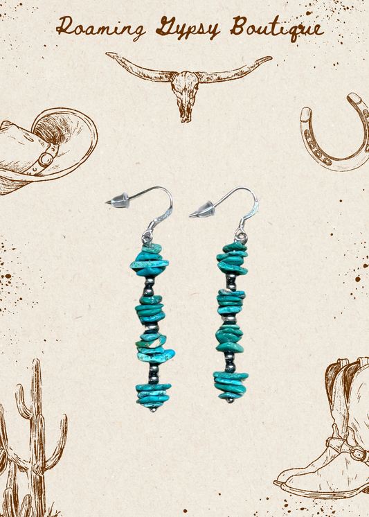 Blue Chip Turquoise Earrings