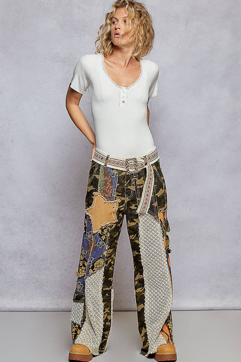 Camo Queen Patched Pant