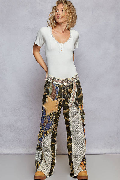 Camo Queen Patched Pant