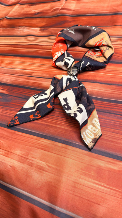 Cowboy Print Wild Rag 28x28