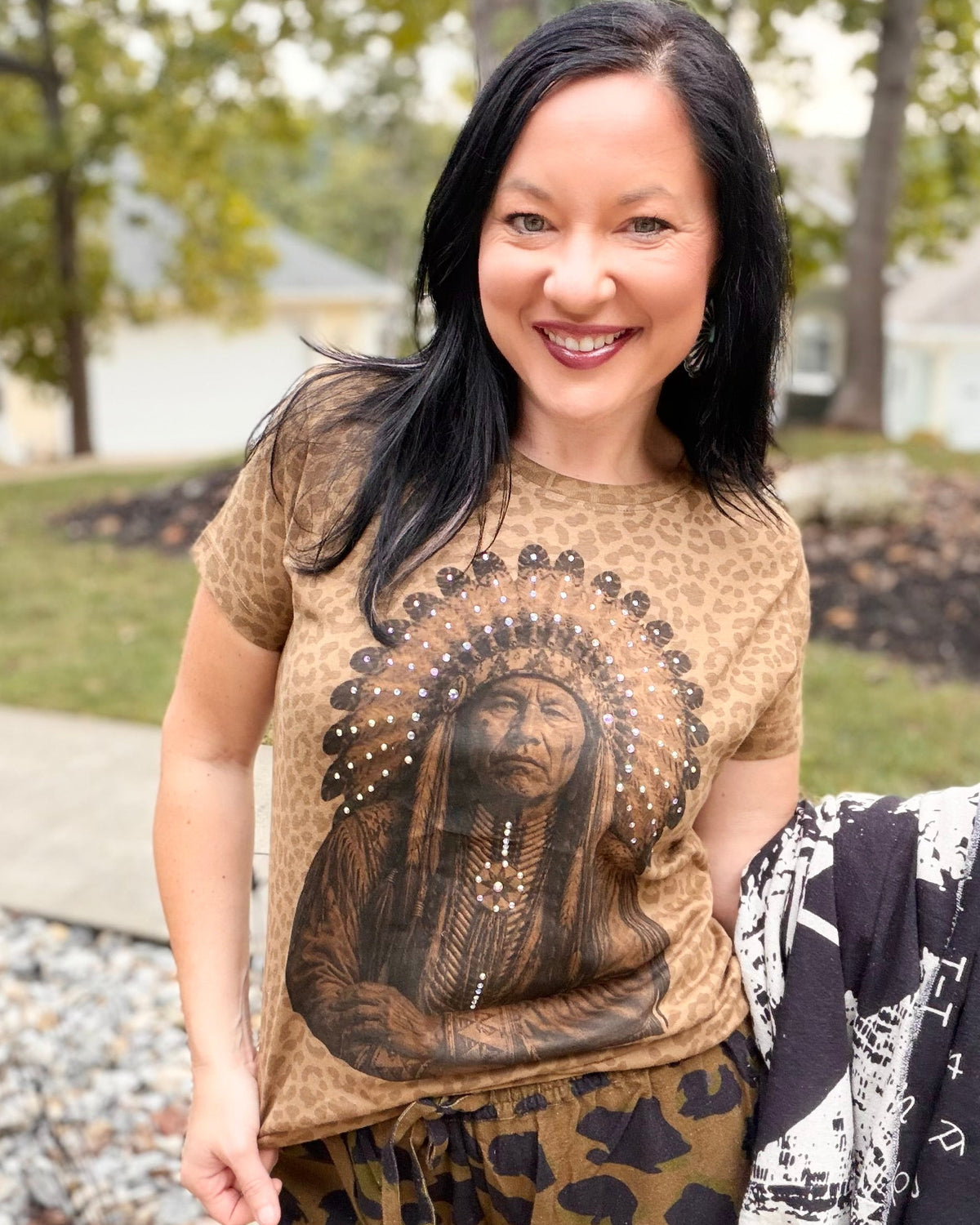 Bling Chief Leopard Tee