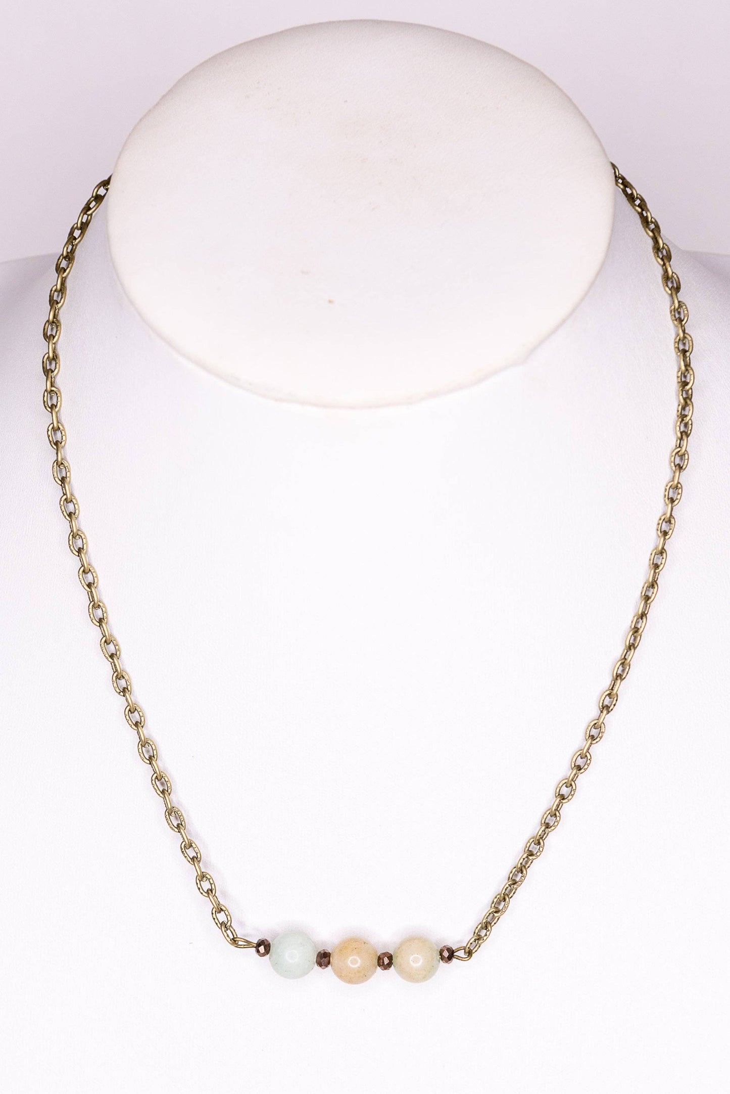 Reece Necklace in Amazonite