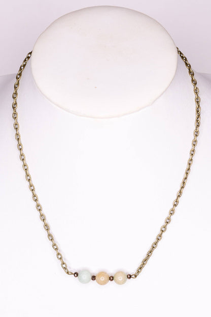 Reece Necklace in Amazonite