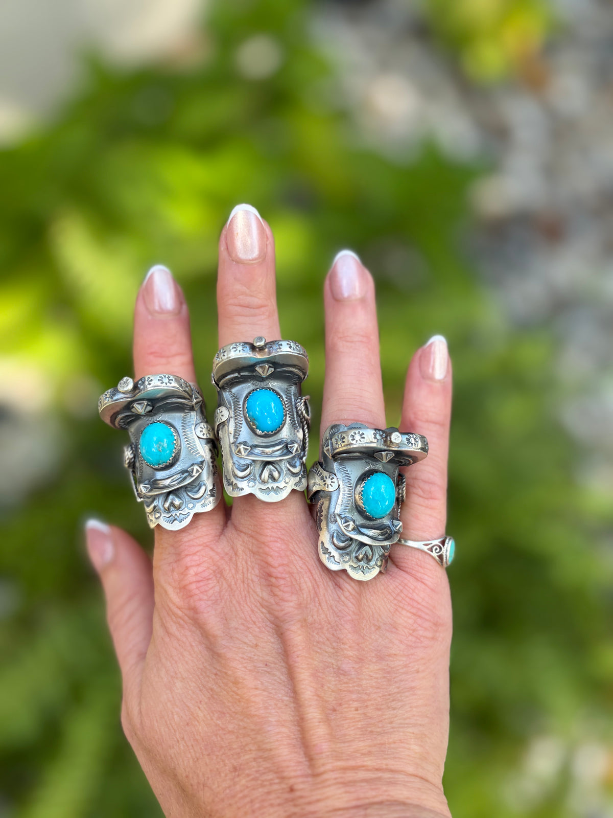Tim Yazzie Adjustable Saddle Ring