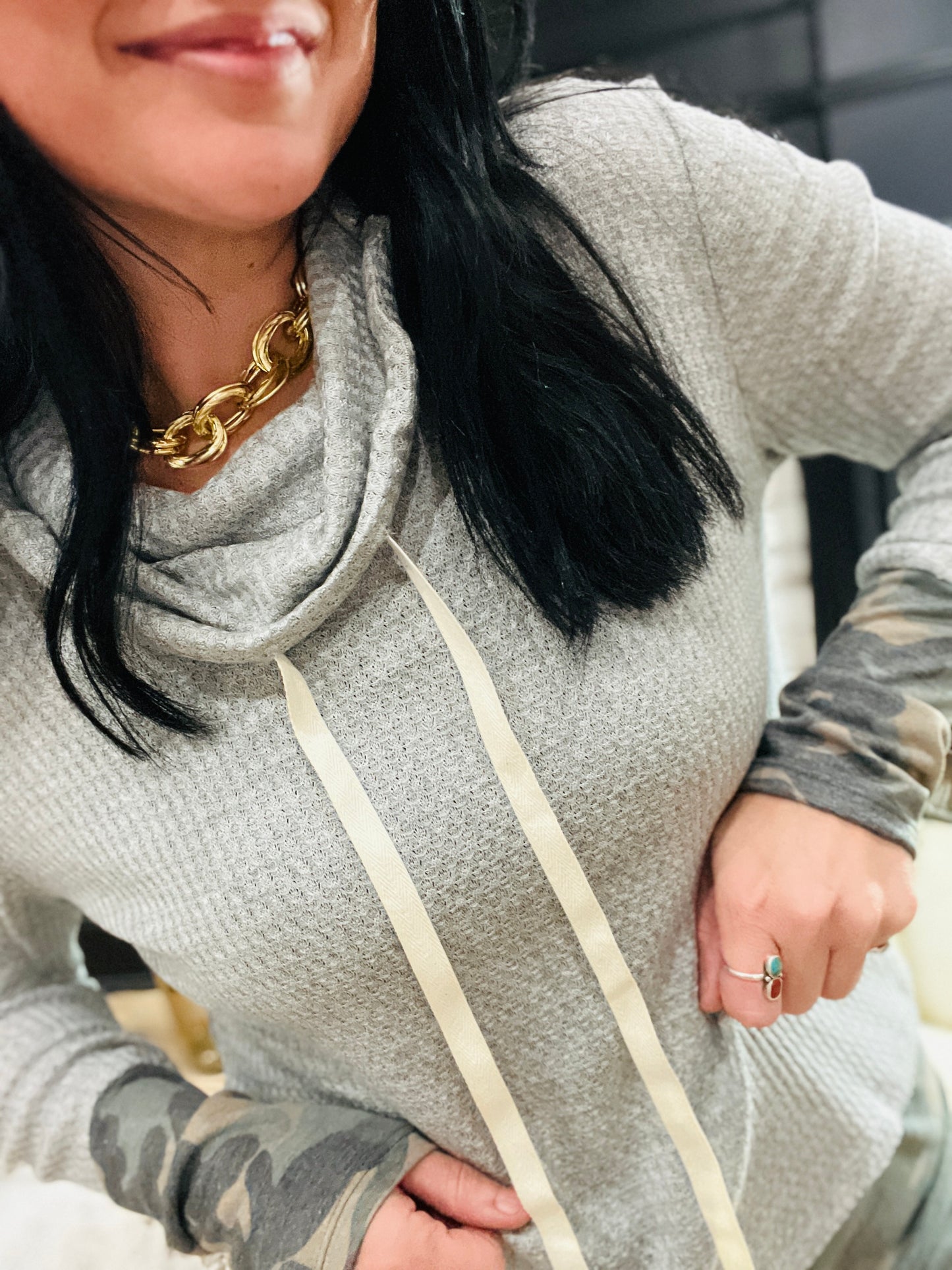 Camo Crazed Waffle Top