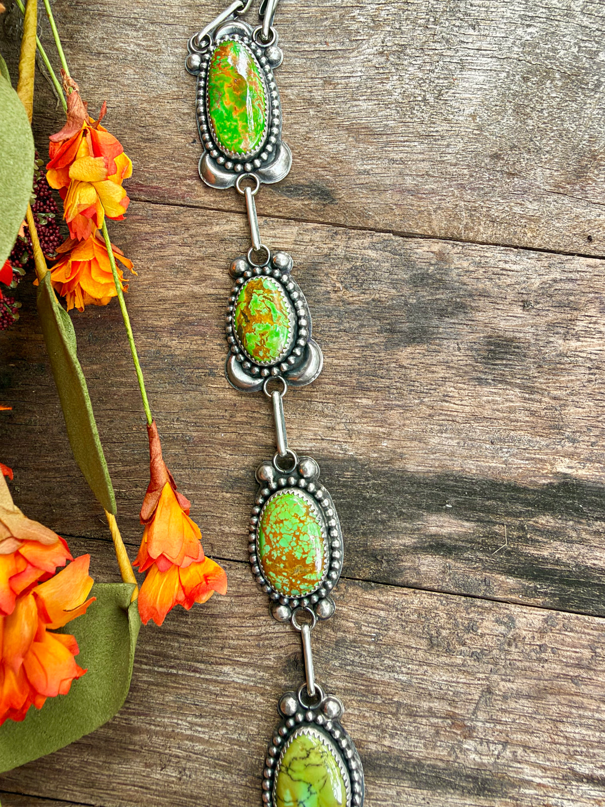 Ty Etsitty Green Machine Lariat Necklace