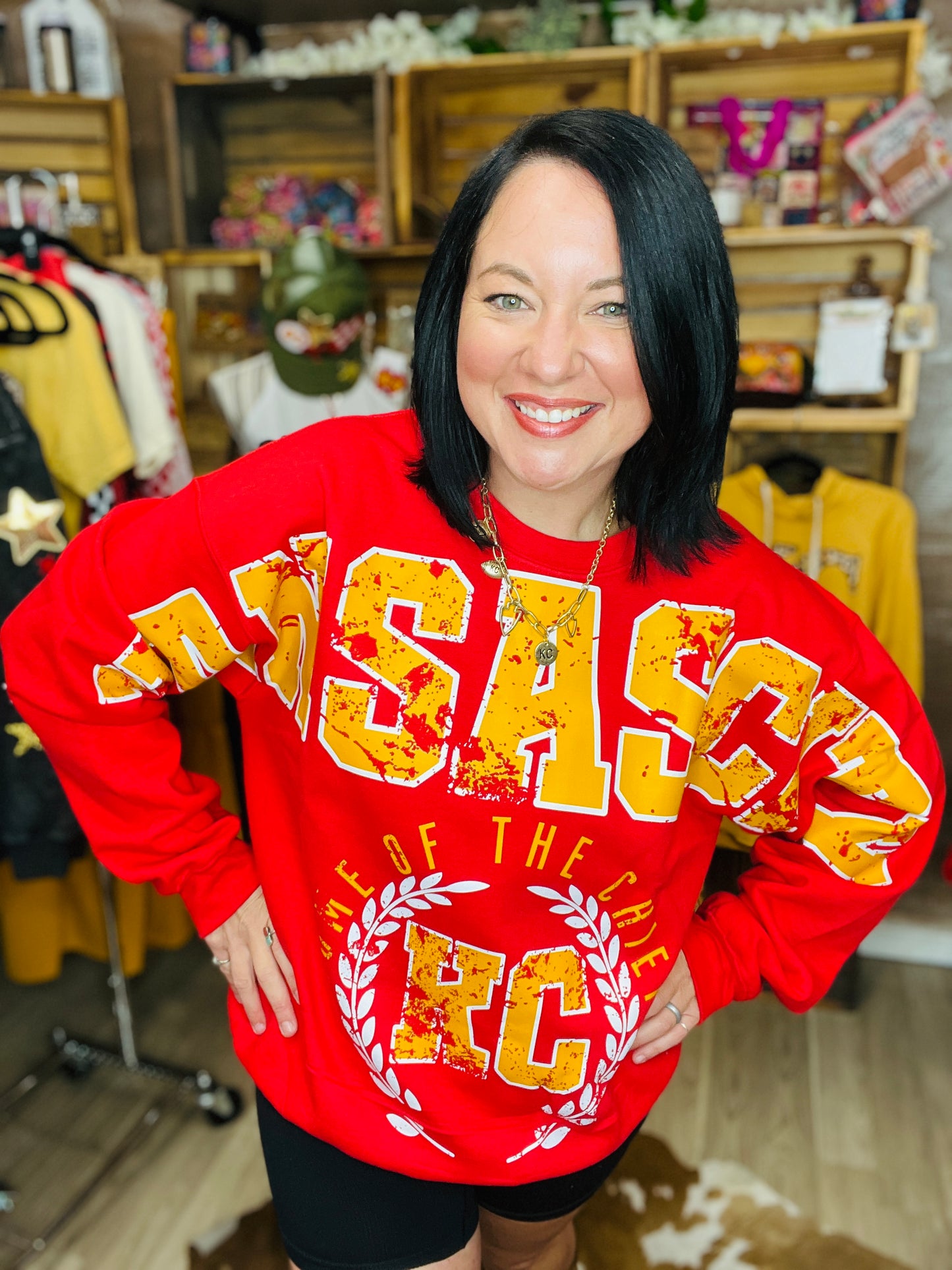 MEGA KC Red & Gold Crewneck