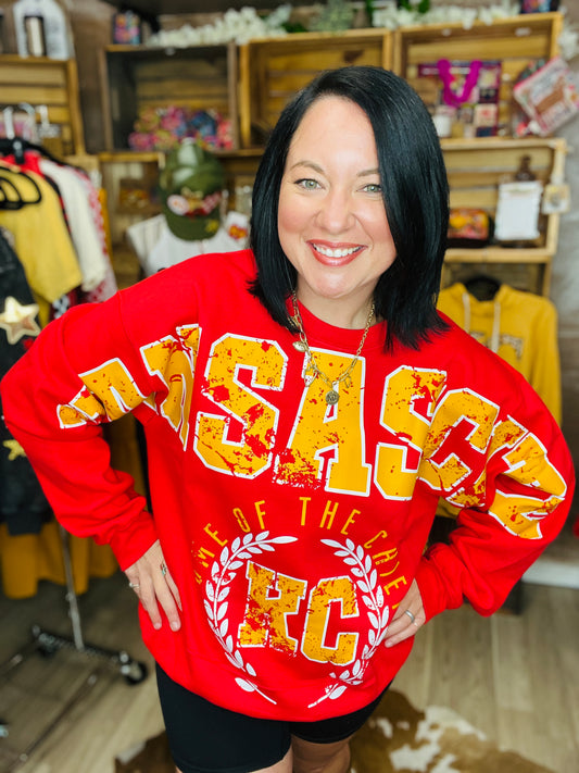 MEGA KC Red & Gold Crewneck
