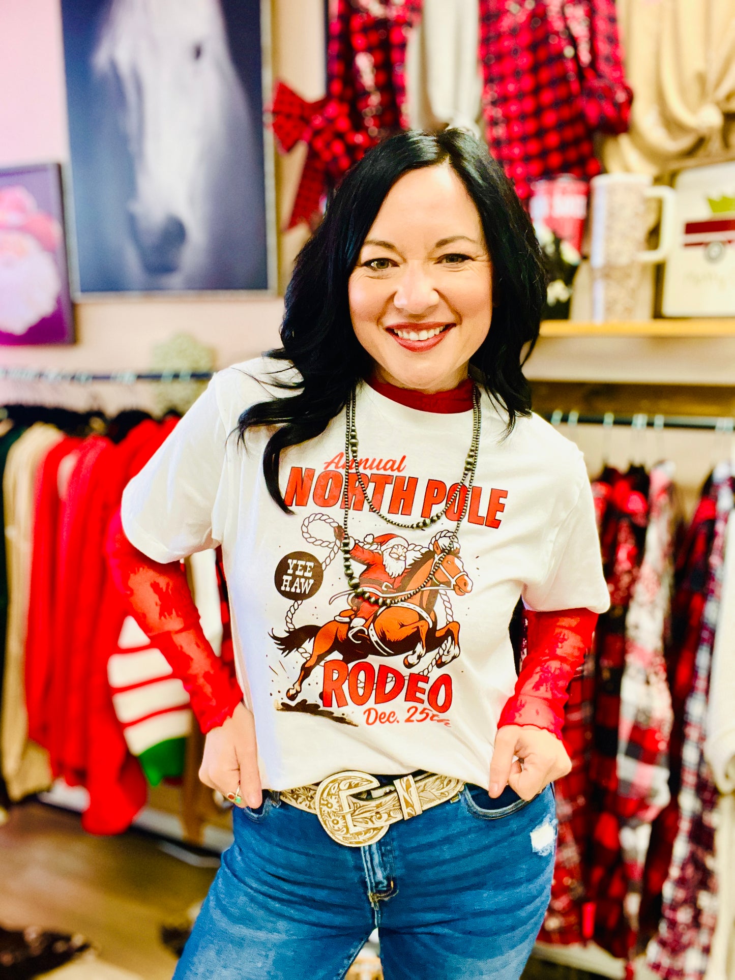 North Pole Rodeo Tee