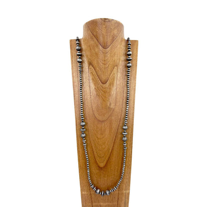 60" Faux Graduated Big Bertha Necklace
