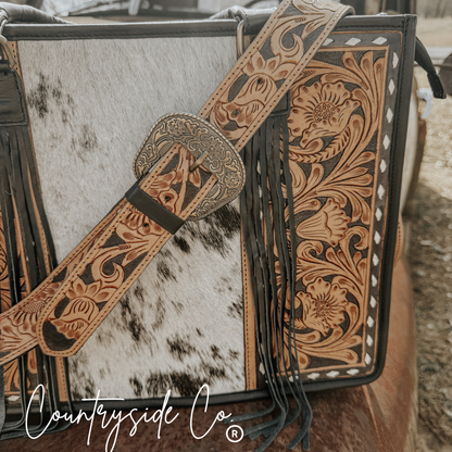 Panhandle Leather Cowhide Tote