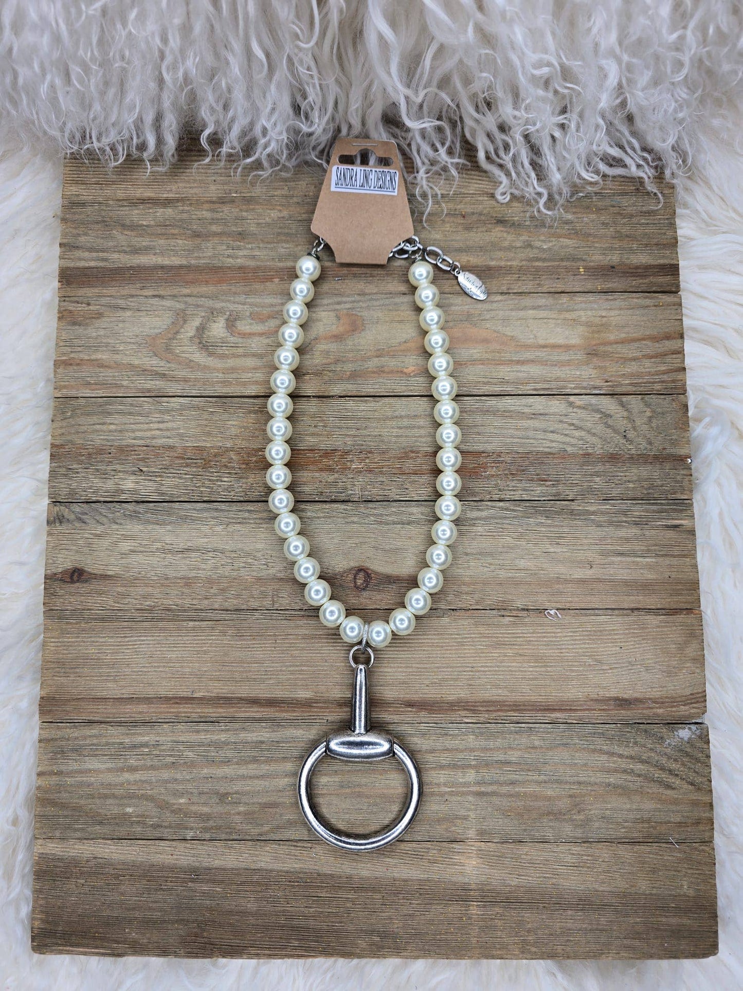 Pearls & Horse Bits Necklace
