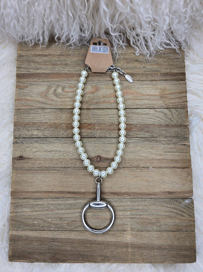 Pearls & Horse Bits Necklace