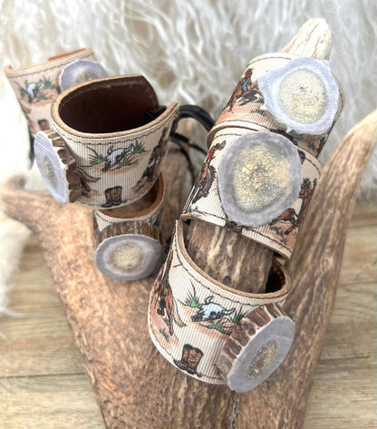 Dust & Diamonds Antler & Crystal Cinch Cuffs