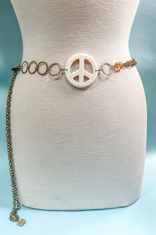 peace sign belt