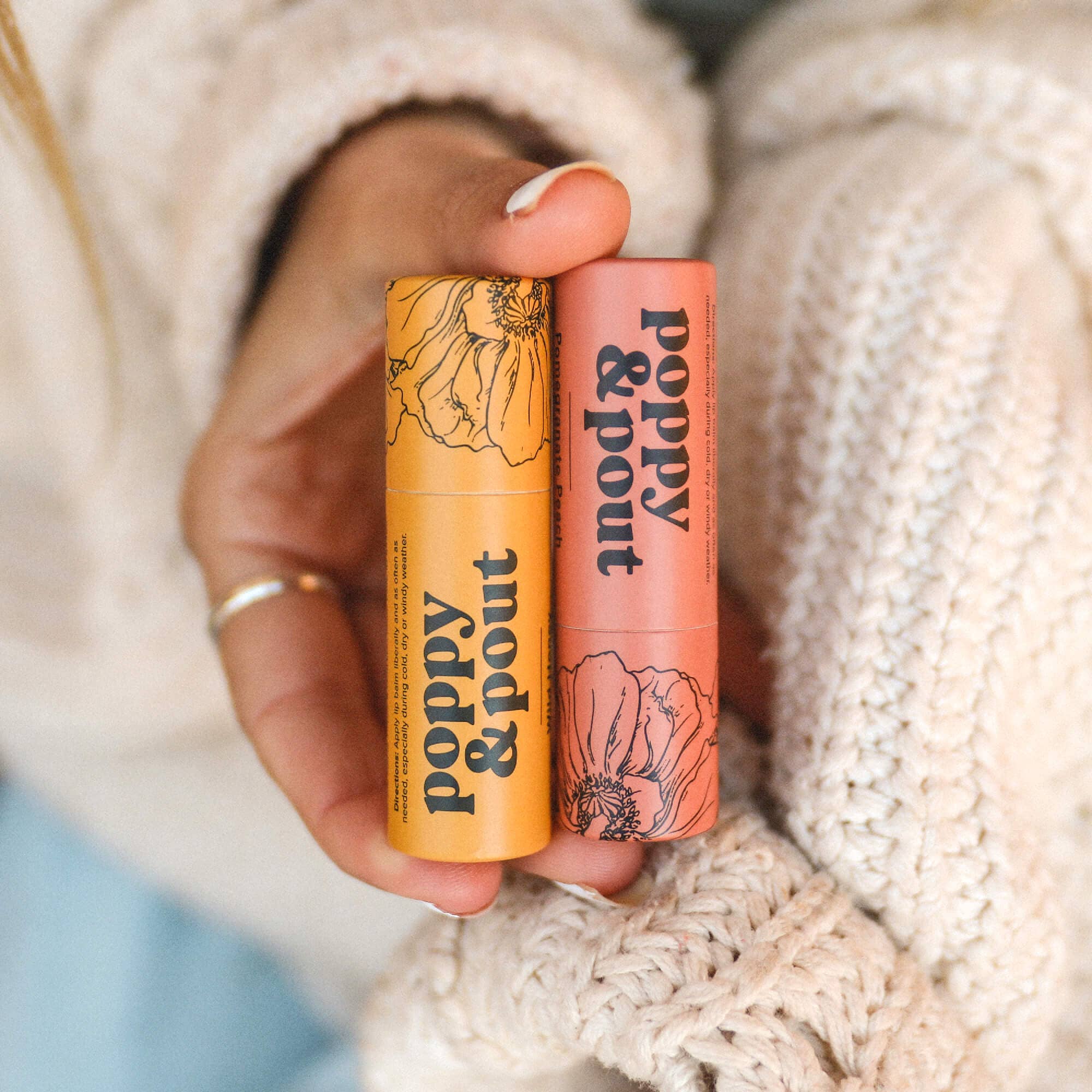 Poppy & Pout Lip Balms