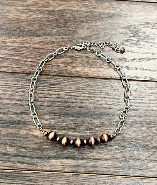 Copper Navajo Link Necklace