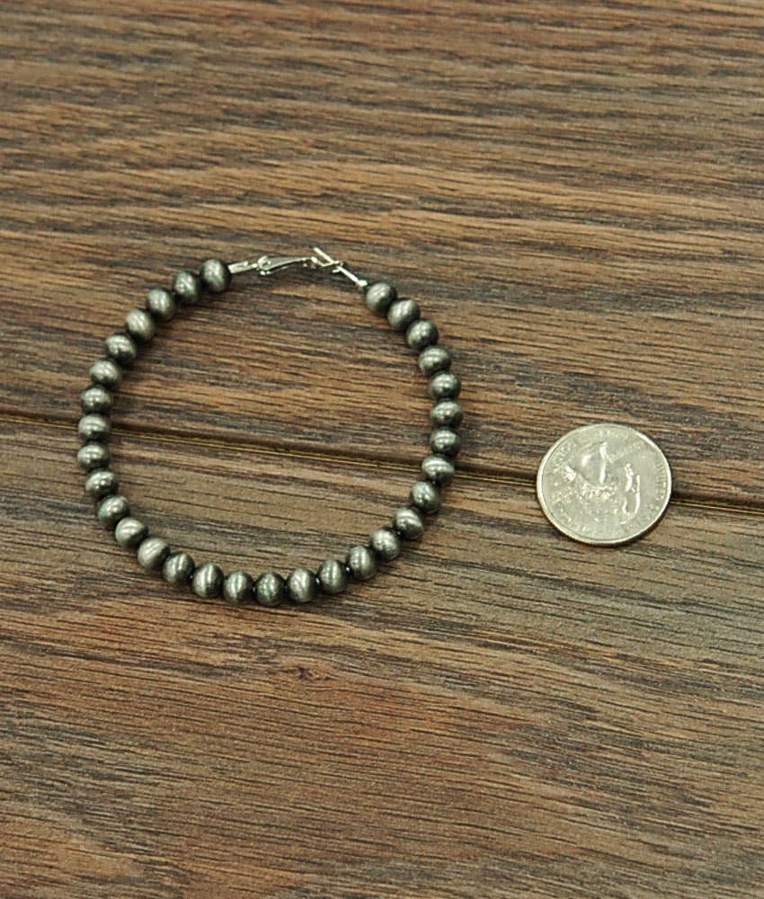 XL 6mm Navajo Bead Earrings