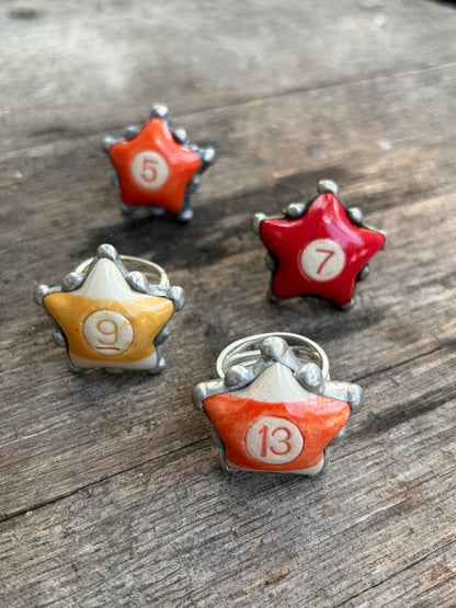 Billiard Stars Rings