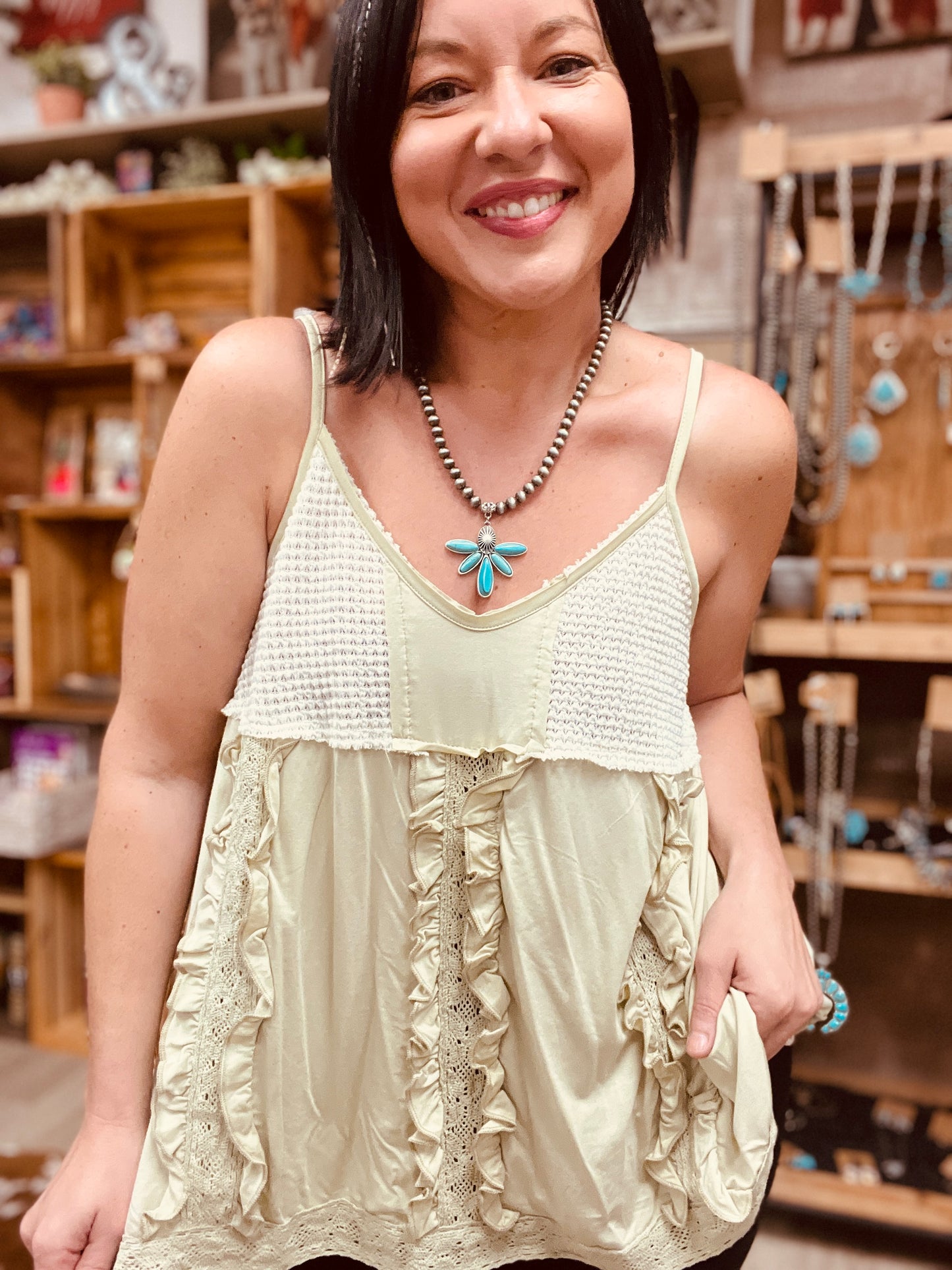 Ruffle Me Pretty Tank