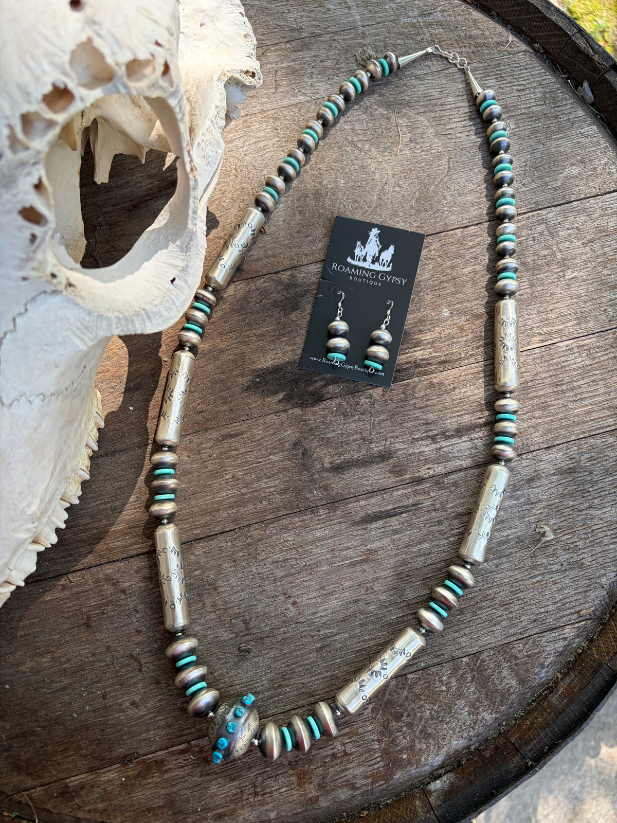 34" Sophia Becenti Navajo Pearl Set