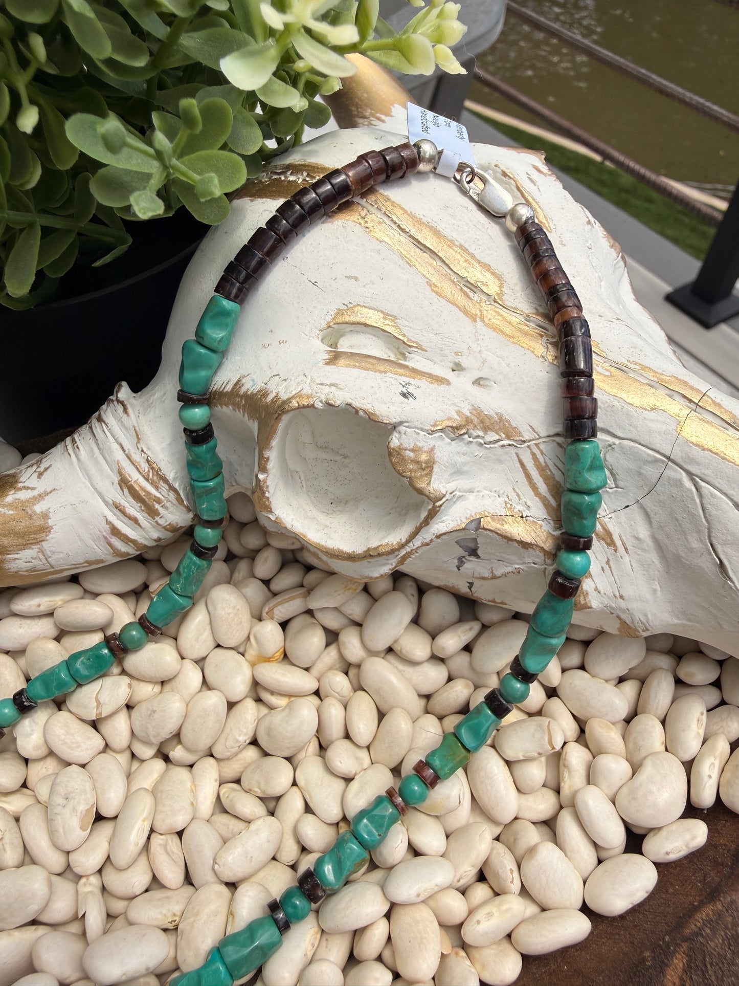 Kimberly Tom - 16" Turquoise Bead Necklace