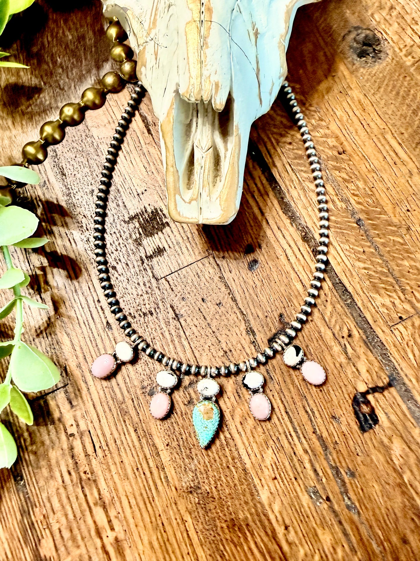 Pink Conch & Mine #8 Matilda Necklace