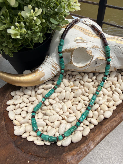 Kimberly Tom - 16" Turquoise Bead Necklace