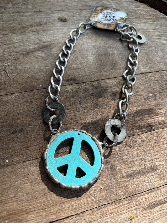 Peace Out Brooklyn Necklace