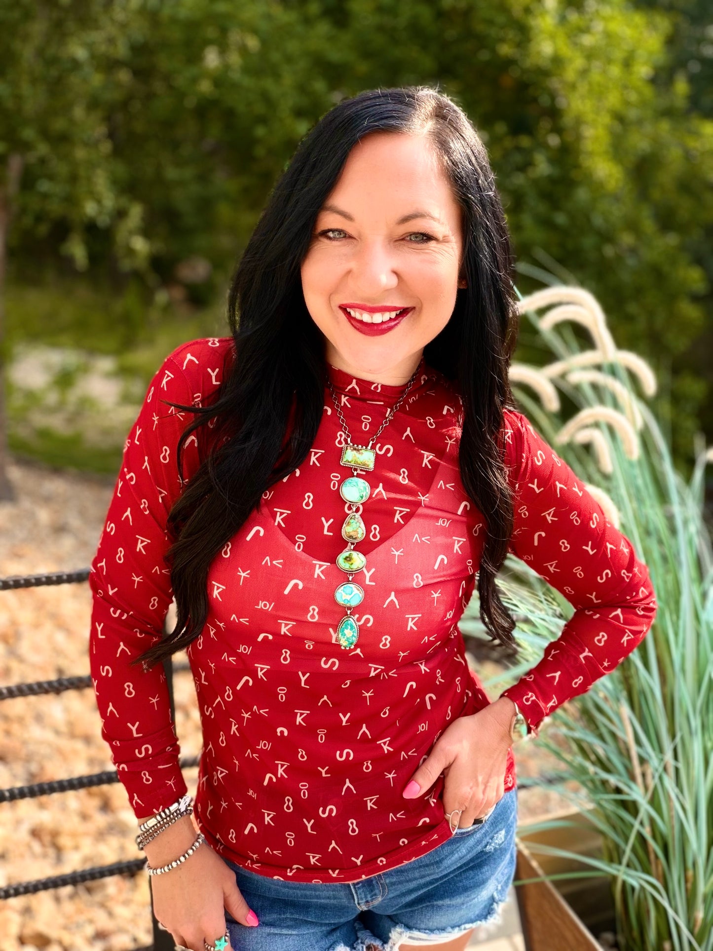 Red Dirt Branded Mesh Top