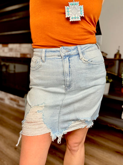 Honky Tonk Denim Skirt
