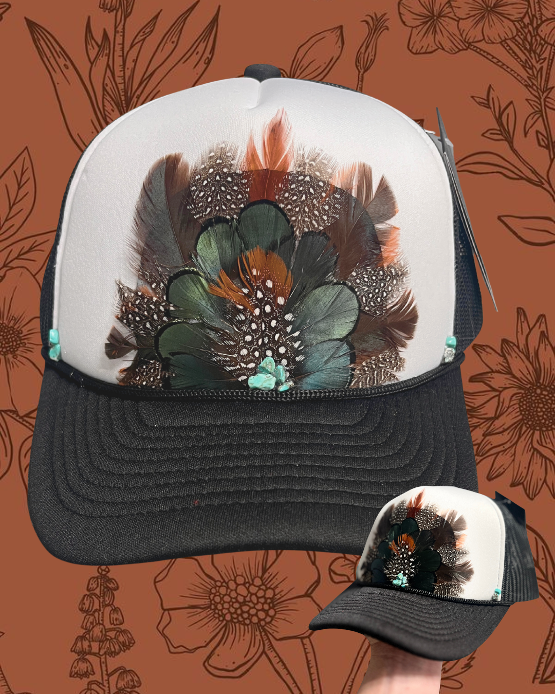 Gypsy Custom Feather Trucker Hat