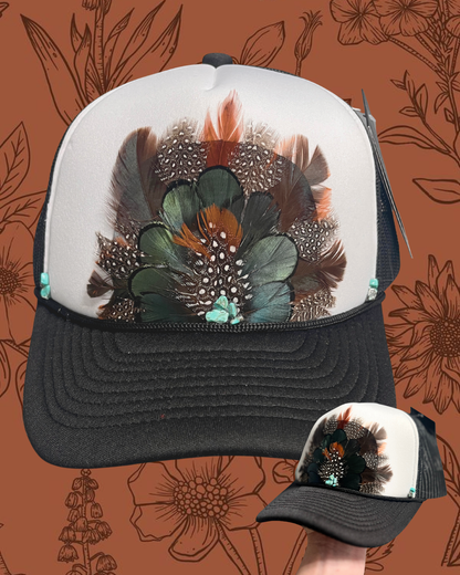 Gypsy Custom Feather Trucker Hat
