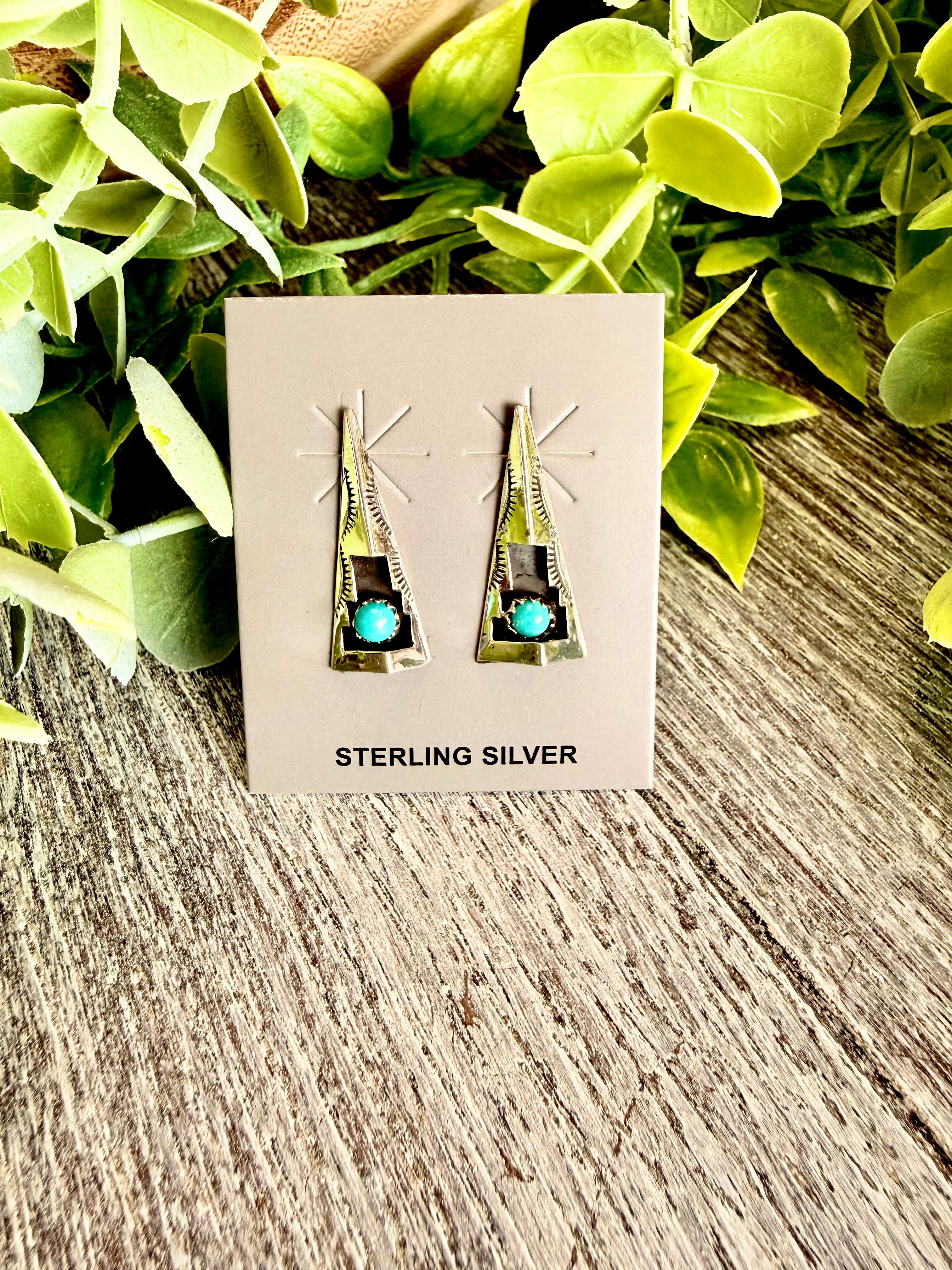 Felix Perry ~ Turquoise Stunner Stud Earrings – Roaming Gypsy Boutique