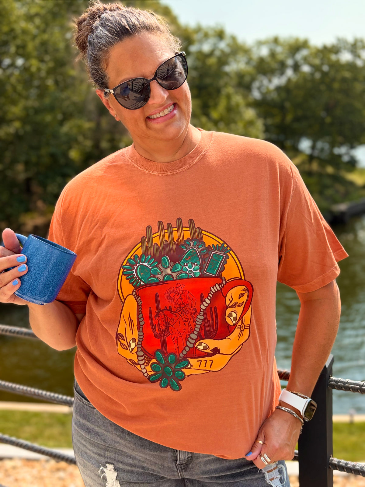 Morning Joe in Turquoise Tee
