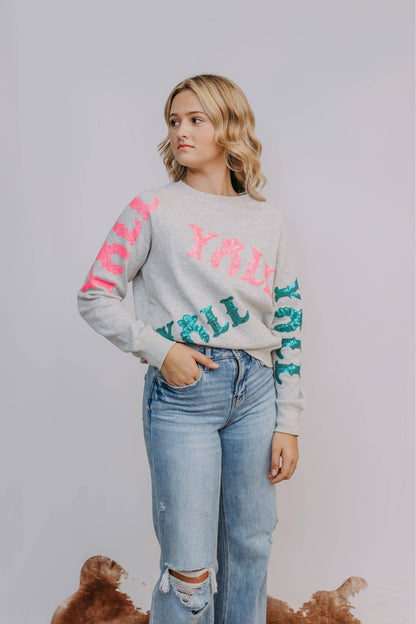 Y'all Pink Party Sweatshirt