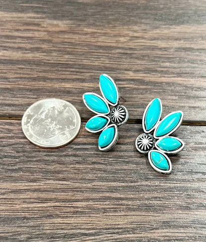 Teja Turquoise Stud Earrings