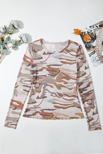 Cool Camo Mesh Top