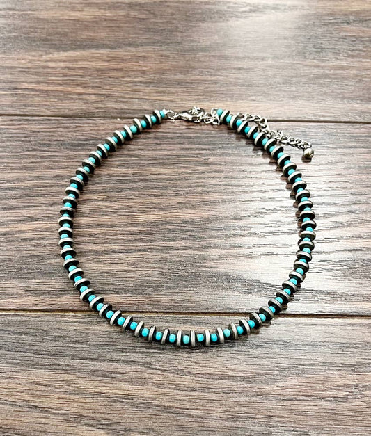 Rondelle Nevajo Bead Necklace | Western Necklace