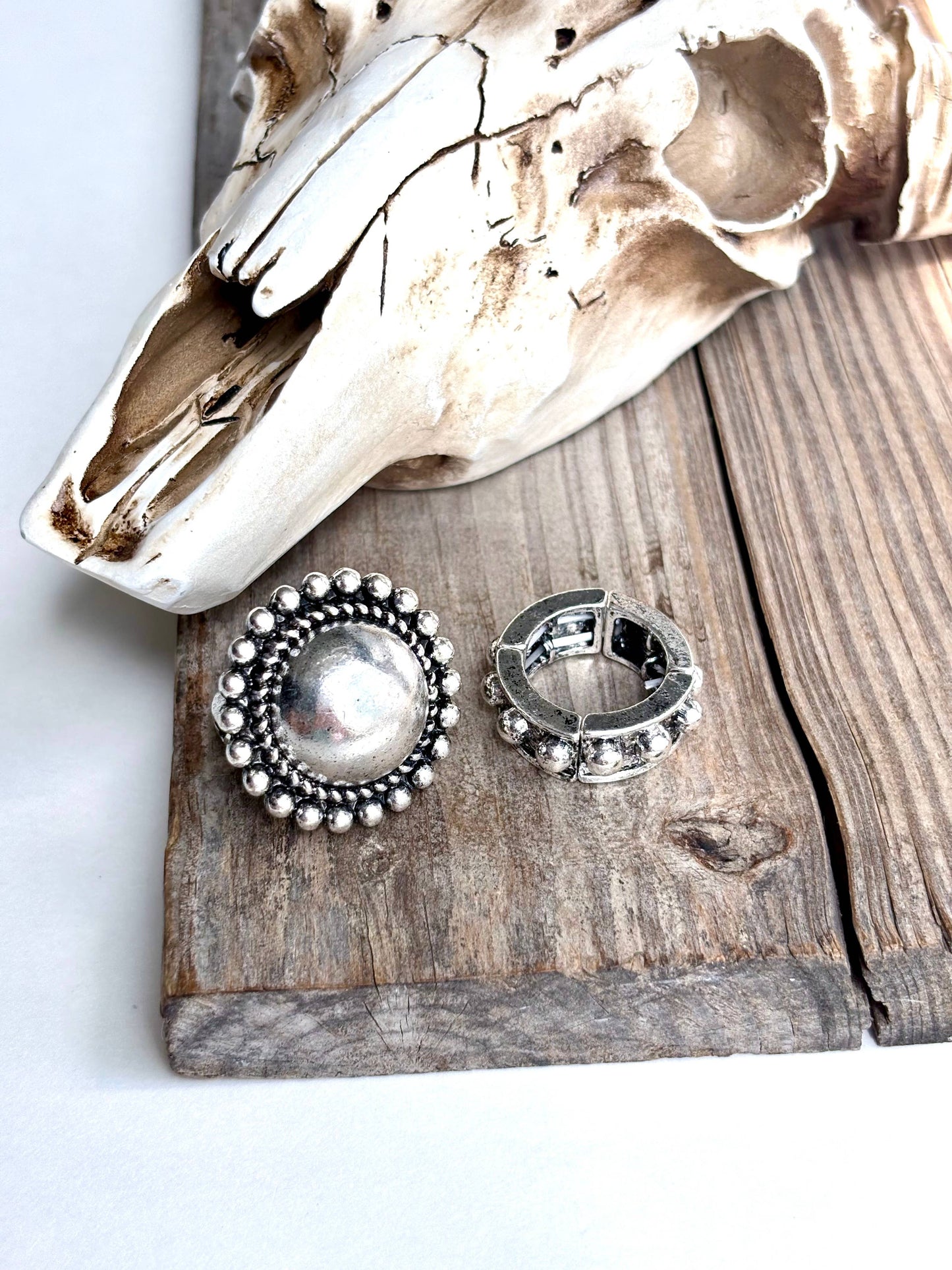 Boho Bling Stud Stretch Ring