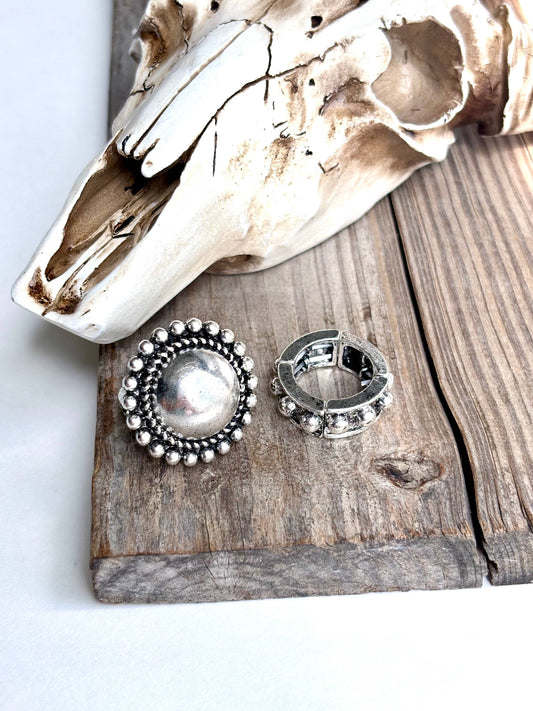 Boho Bling Stud Stretch Ring