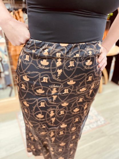 Howdy Slitastic Skirt