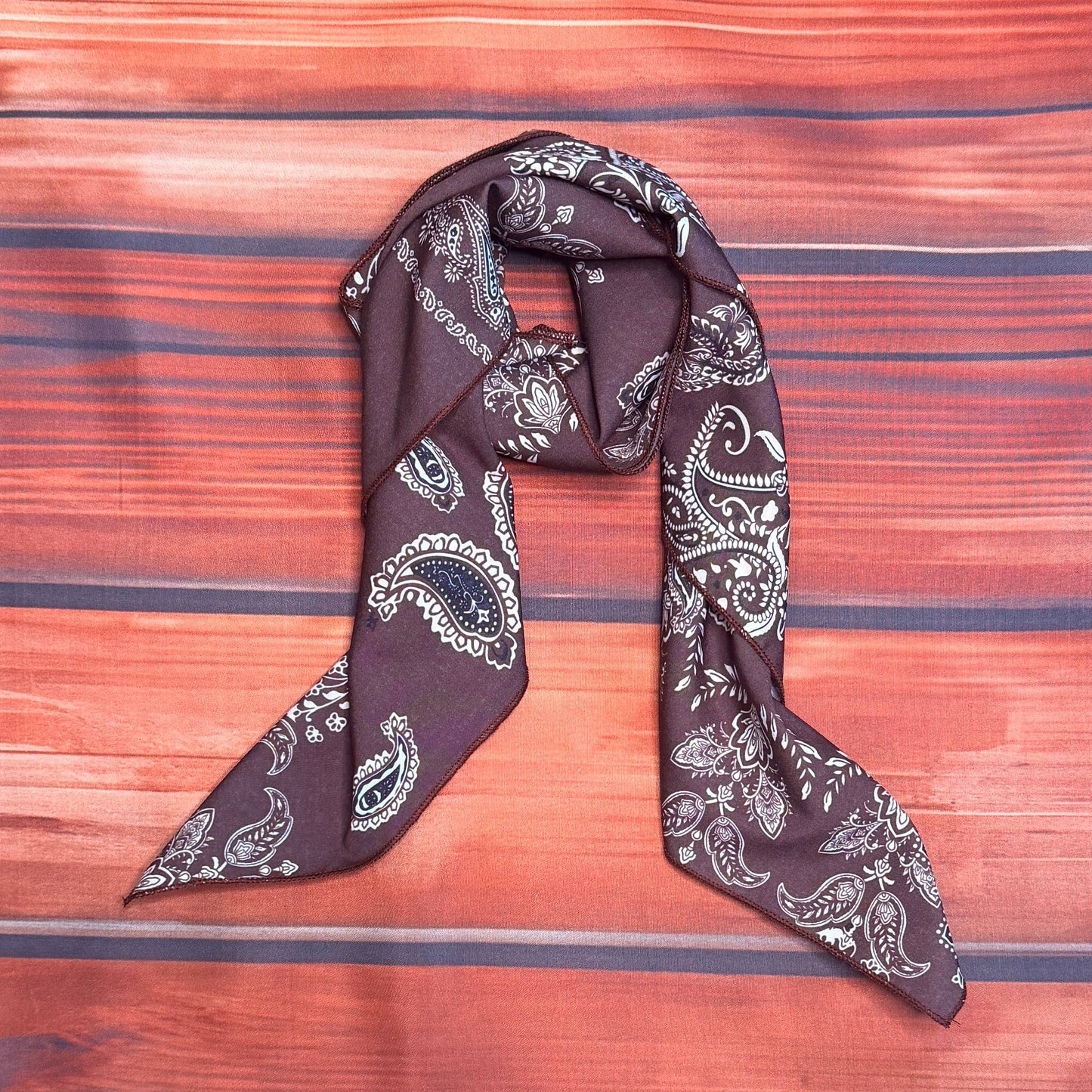 Wild Side Brown Wild Rag 28x28
