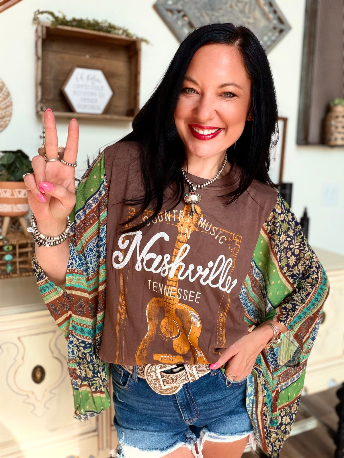 Nashville Boho Kantha Top