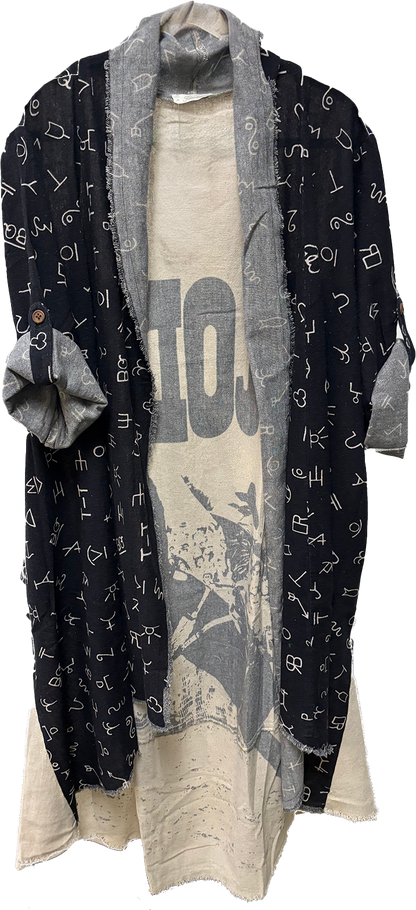Go Rodeo Branded Linen Duster