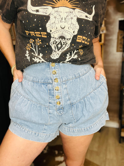 Boho Chic Tiered Short