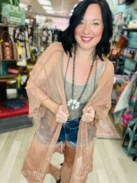 Butterfly Lace Kimono